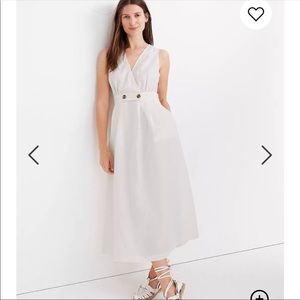 Madewell - White linen blend long summer dress
